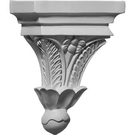 Ekena Millwork 7"W x 3 1/2"D x 9"H Floral Corbel COR07X03X09FL